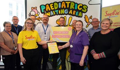 King’s Mill Hospital and Medirest Receive Sophie's Legacy Approved Hospital Status